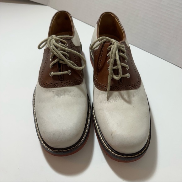 Johnston and Murphy sheepskin Two-Tone Men's Oxford Shoes - Picture 2 of 7